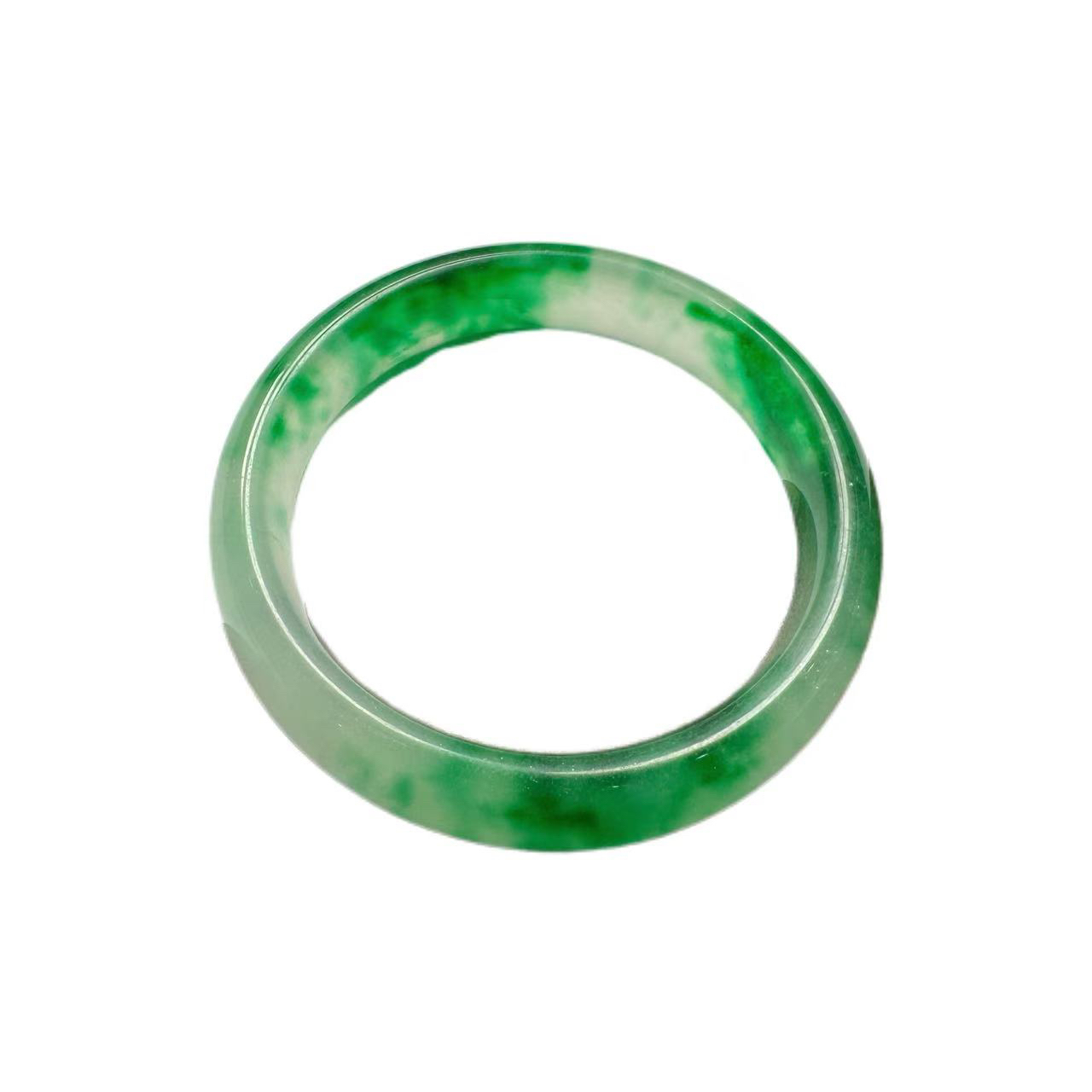 绿双色玉石手镯 A159-YS-1A