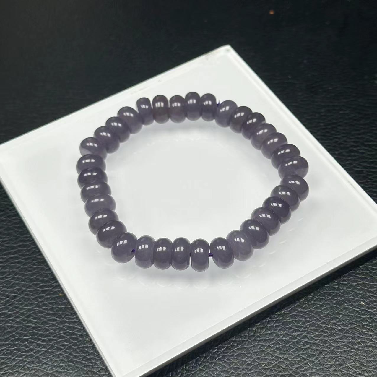 烟紫算盘珠卡10m手串-A2044