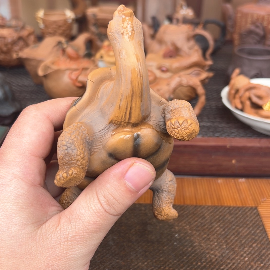 紫砂茶杯小****玩龟不能那你看坎坎坷坷