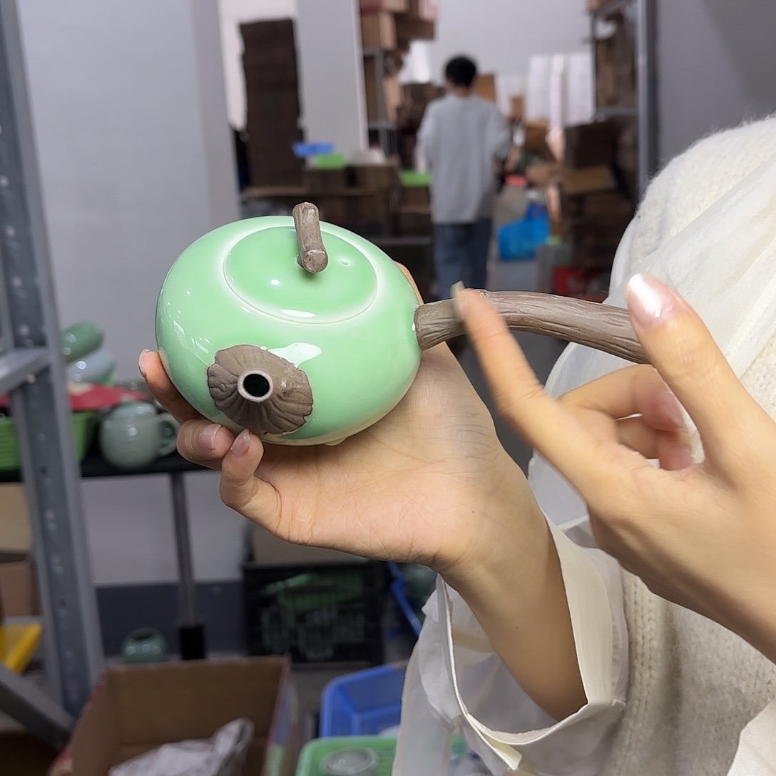 龙泉云间青瓷小米茶器