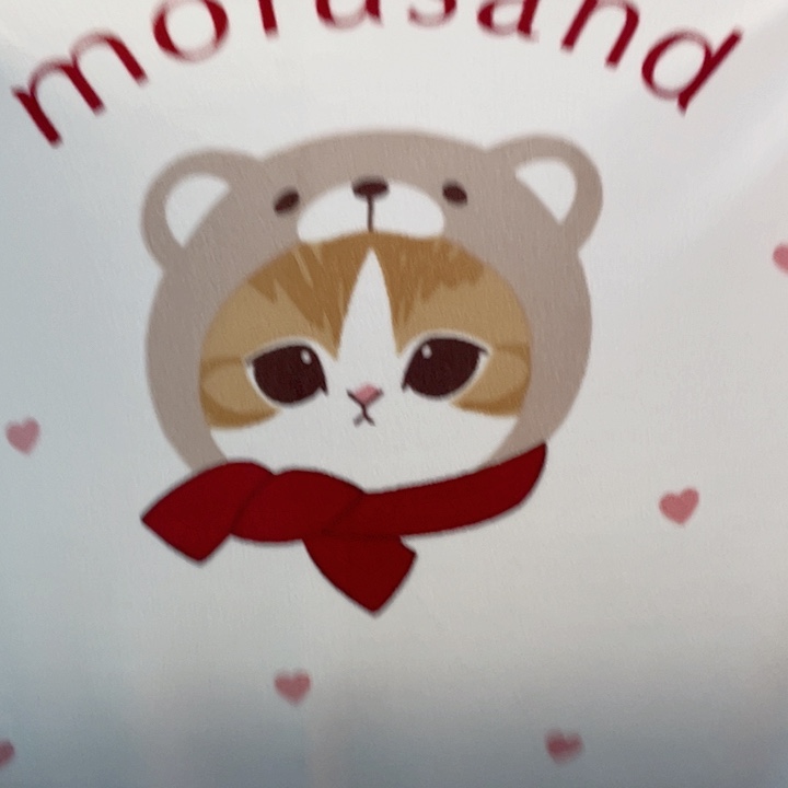 小猫咪白色摇粒绒一个定位140