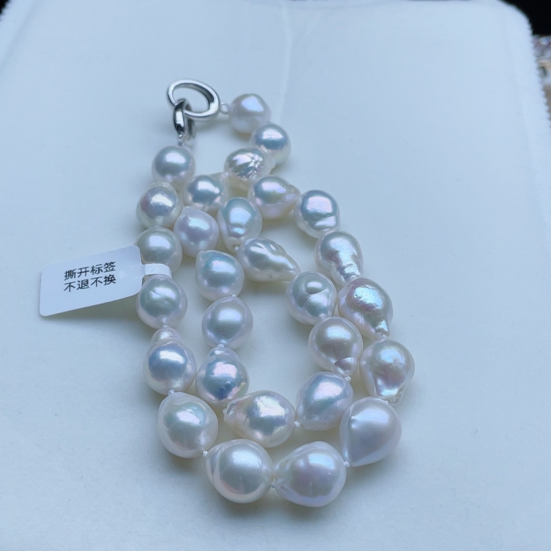 淡水珍珠颈饰银S925镶嵌