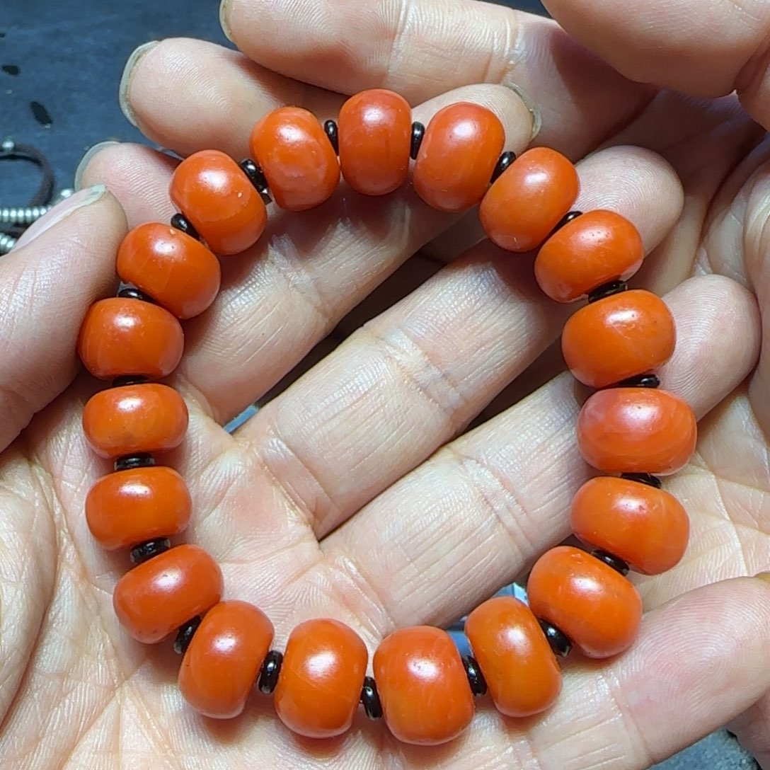 南红玛瑙手链未镶嵌