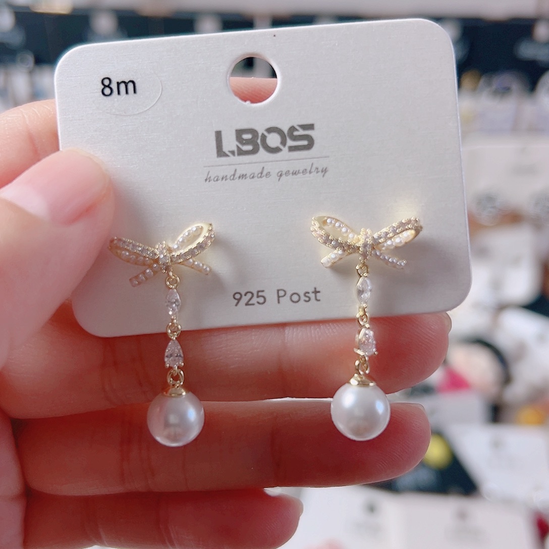 琉璃纯铜合金耳环的