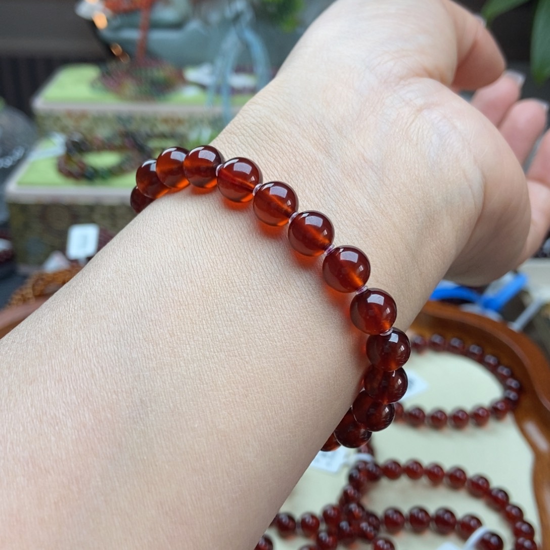 石榴石未镶嵌手串手串8.5