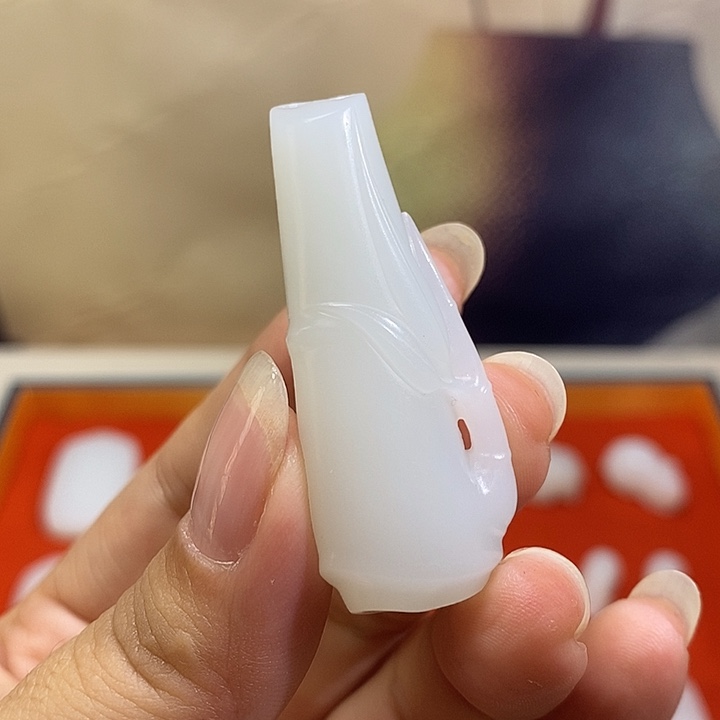 和田玉未镶嵌挂件和田玉吊坠