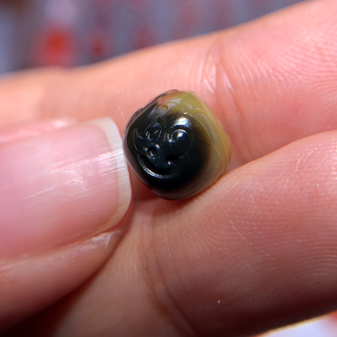 南红玛瑙老型9.6×8.6未镶嵌人**途包浆