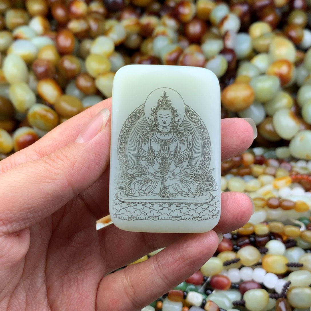 和田玉未镶嵌手链