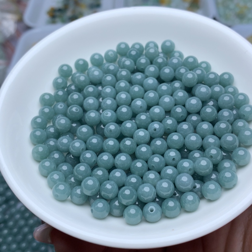 【闪购商品】翡翠手链未镶嵌卡6冰蓝水50颗