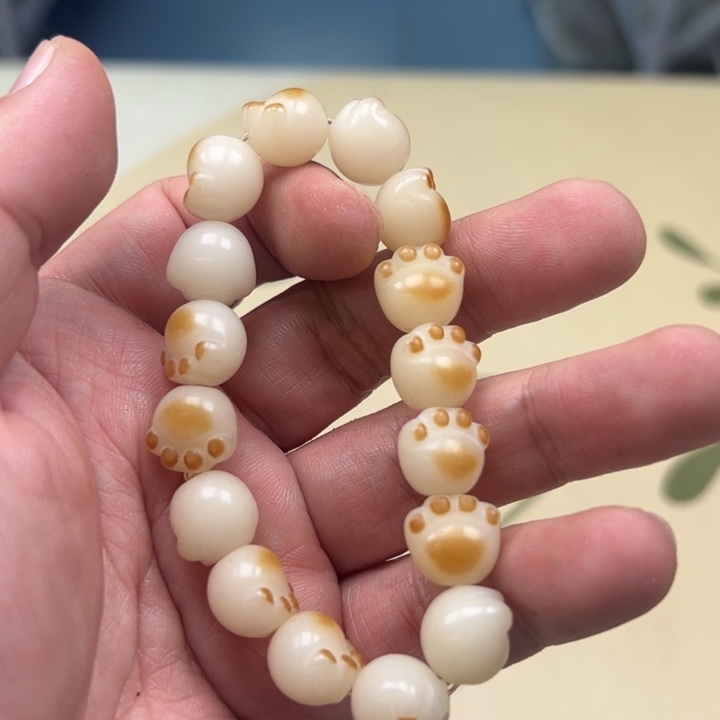 吊坠白玉菩提黄色962