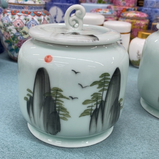 瓷片陶瓷茶叶罐密封罐