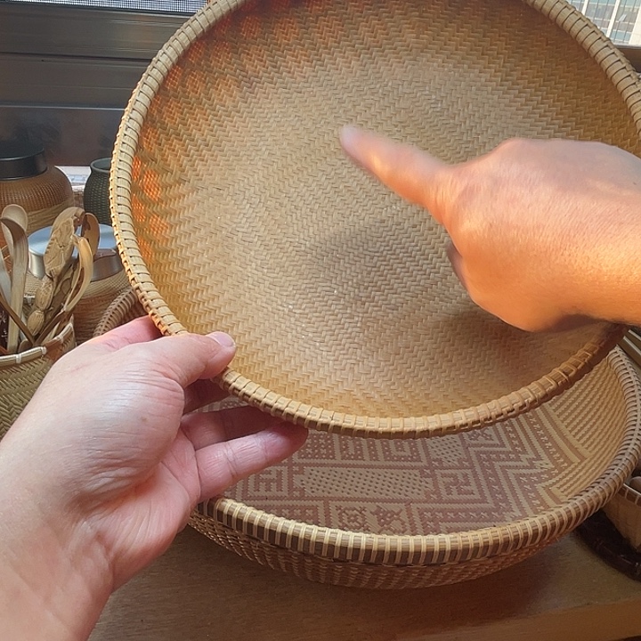 海***家东阳竹编圆形簸箕28