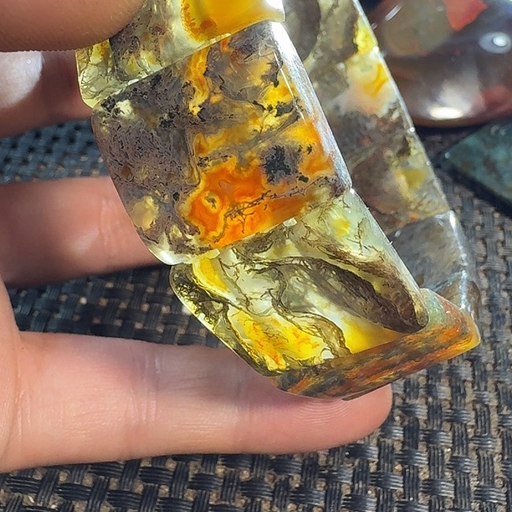 心***态玛瑙/玉髓未镶嵌颈饰