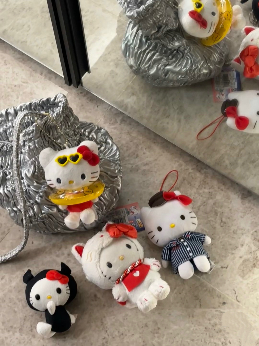 （直播扣号专拍）KT系列毛绒公仔可爱包包挂件