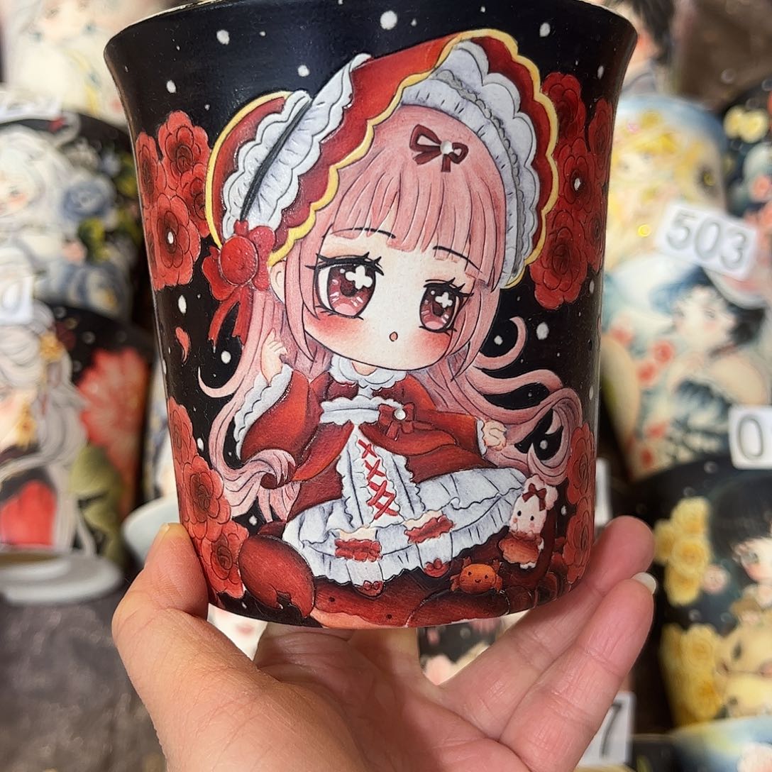 景德镇炫彩手绘口12.5