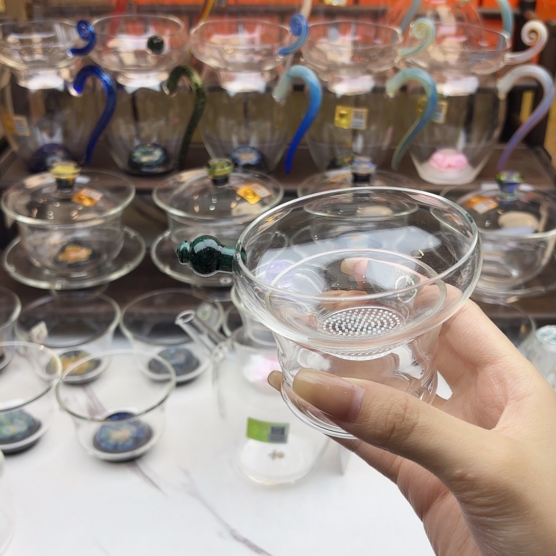 波***熊禾器 茶漏墨绿 孤品普通盒