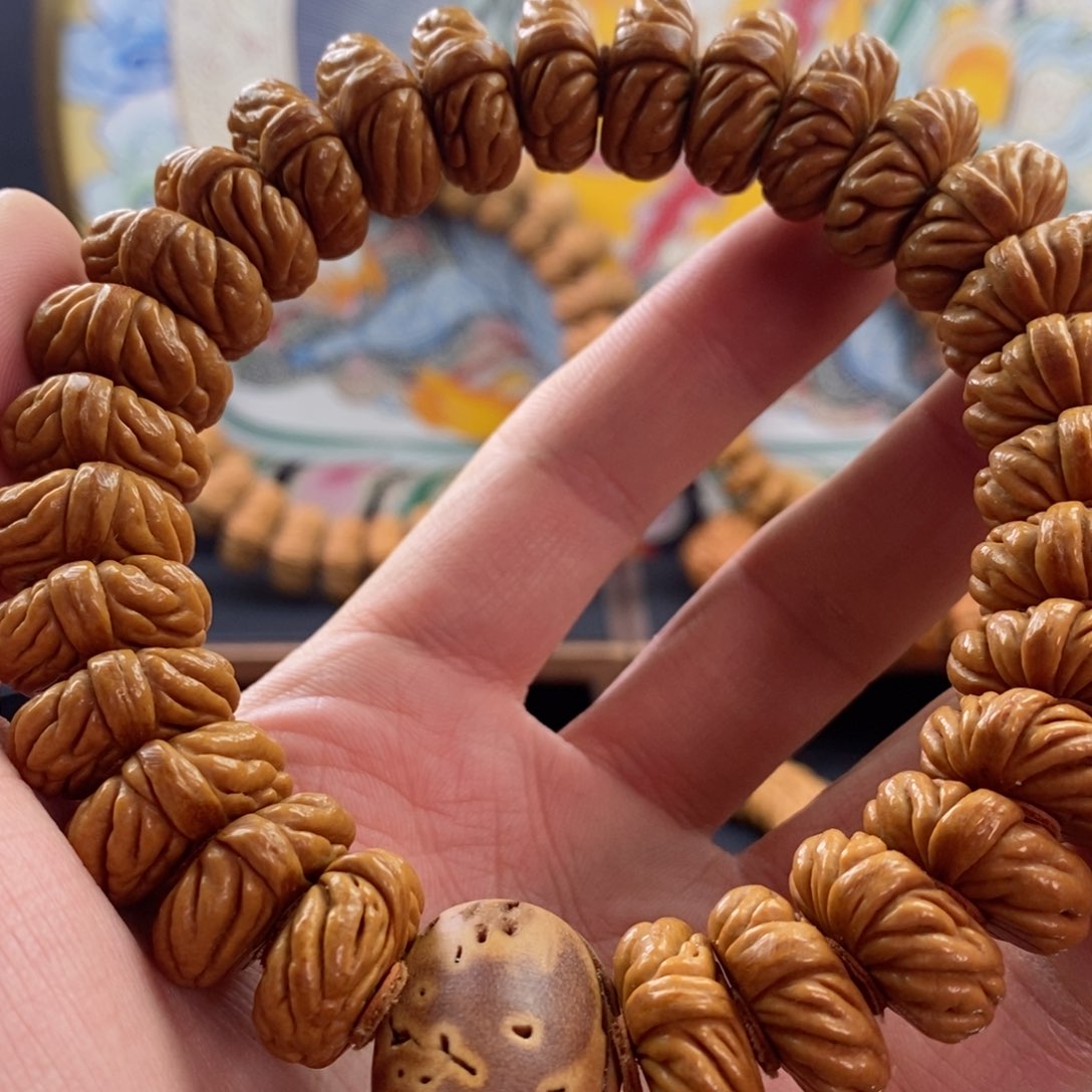 桃核手串西*贾22祥云单圈