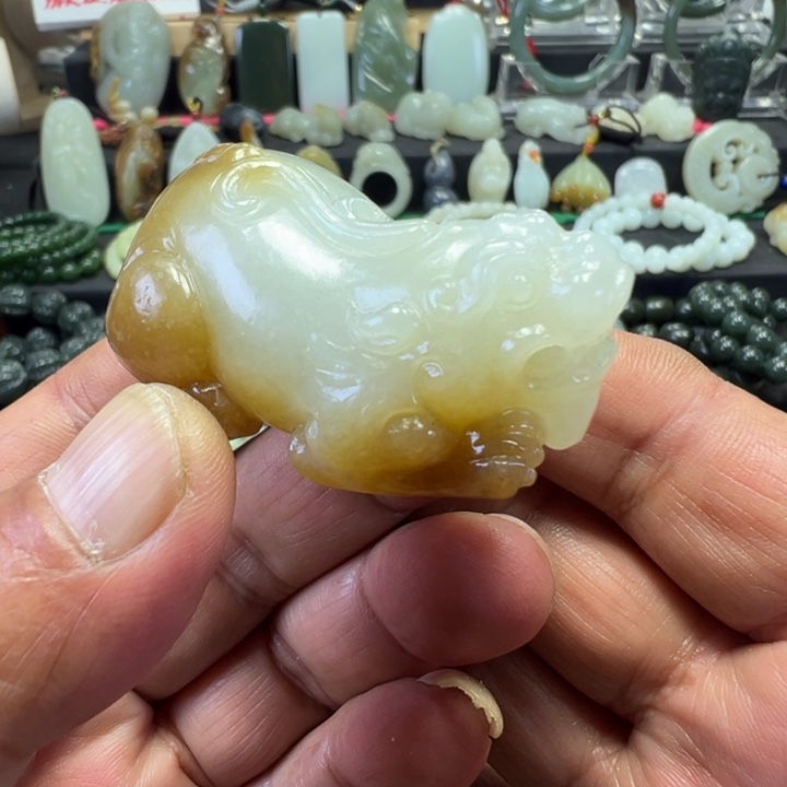 和田玉未镶嵌吊坠(不含链)