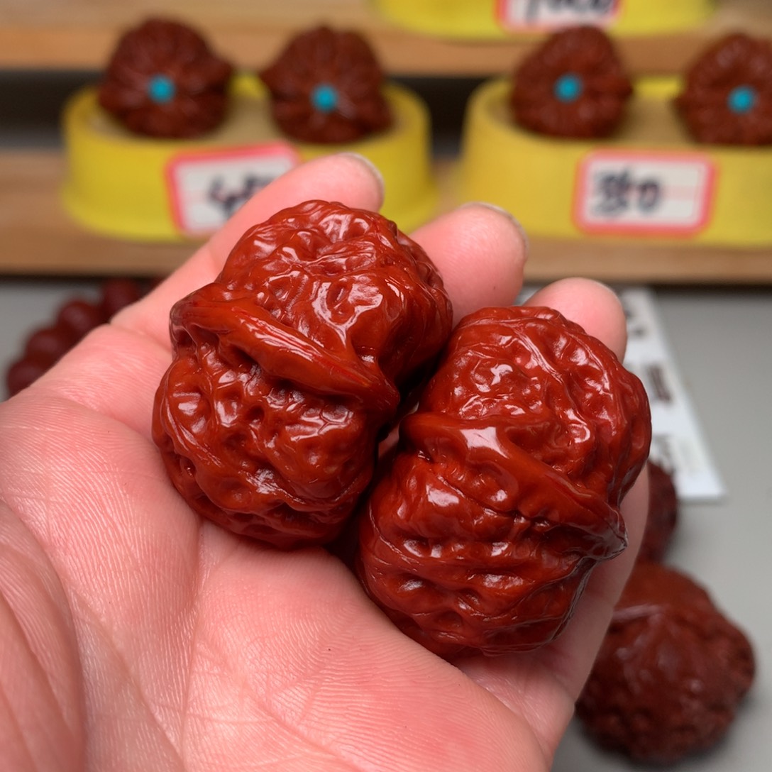 文玩核桃把件门头沟元宝