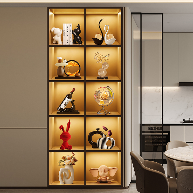 贝汉美轻奢酒柜陶瓷装饰品暴力熊摆件客厅电视柜玄关家居高档装饰