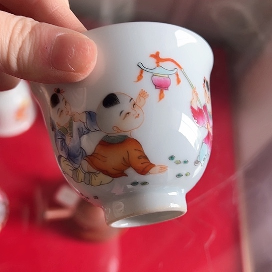 紫砂茶杯密胺瓷中古品呵呵呵呵