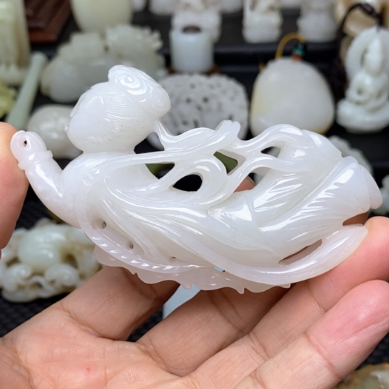【闪购商品】未镶嵌和田玉挂件张*