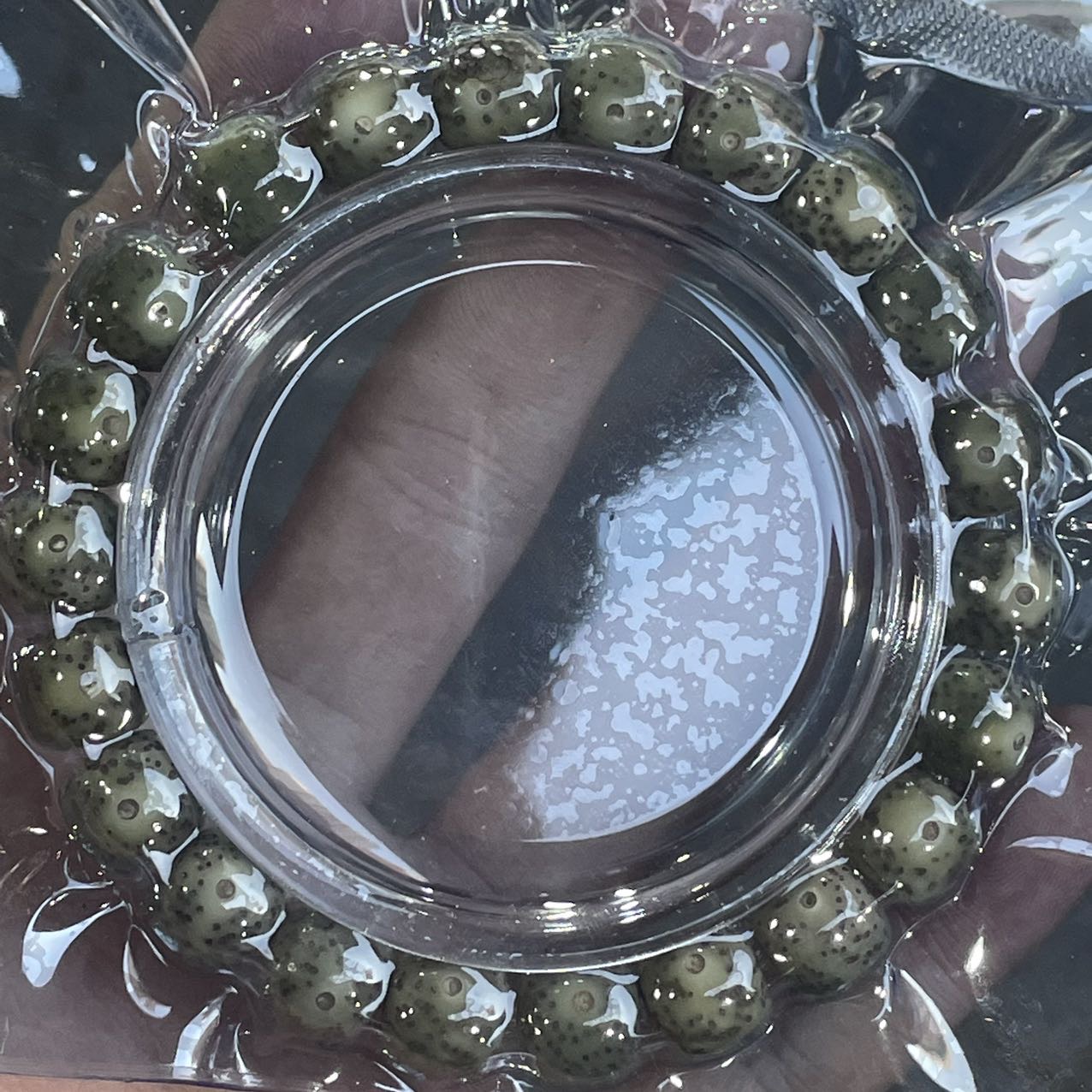 【小桃红专属】LM80307-星月满绿老型绿单圈-10mm左右