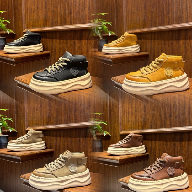 【鑫淇男鞋】树洞单棉同款欧洲站小众皮面百搭时尚个性潮流男鞋