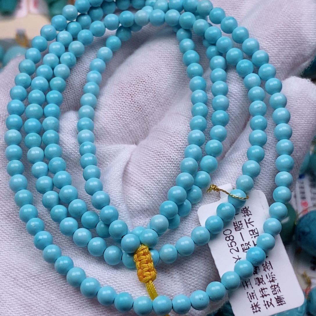 绿松石珠宝奇石未镶嵌小****人