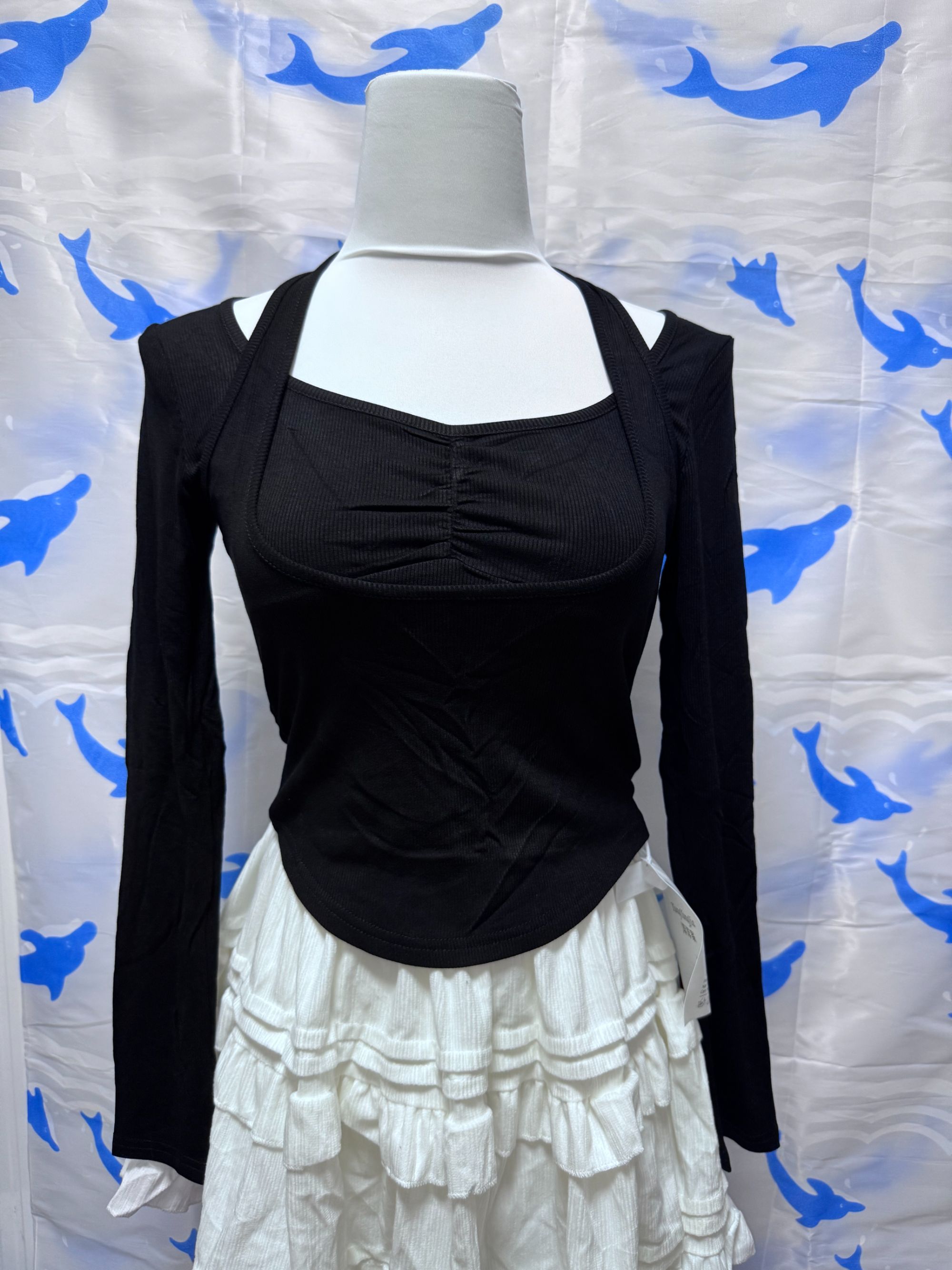 直播链接秋冬长袖纯欲风时尚休闲百搭风修身型打底