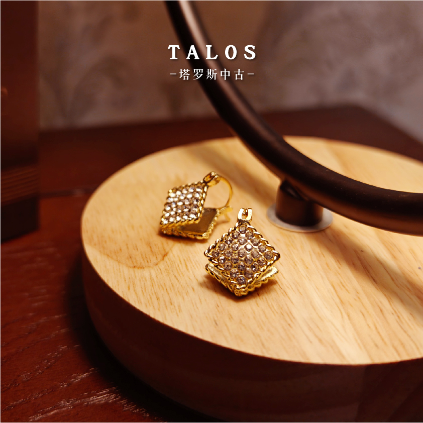 铜合金耳饰 ZGED1018中古【繁星】法式简约TLS耳钉