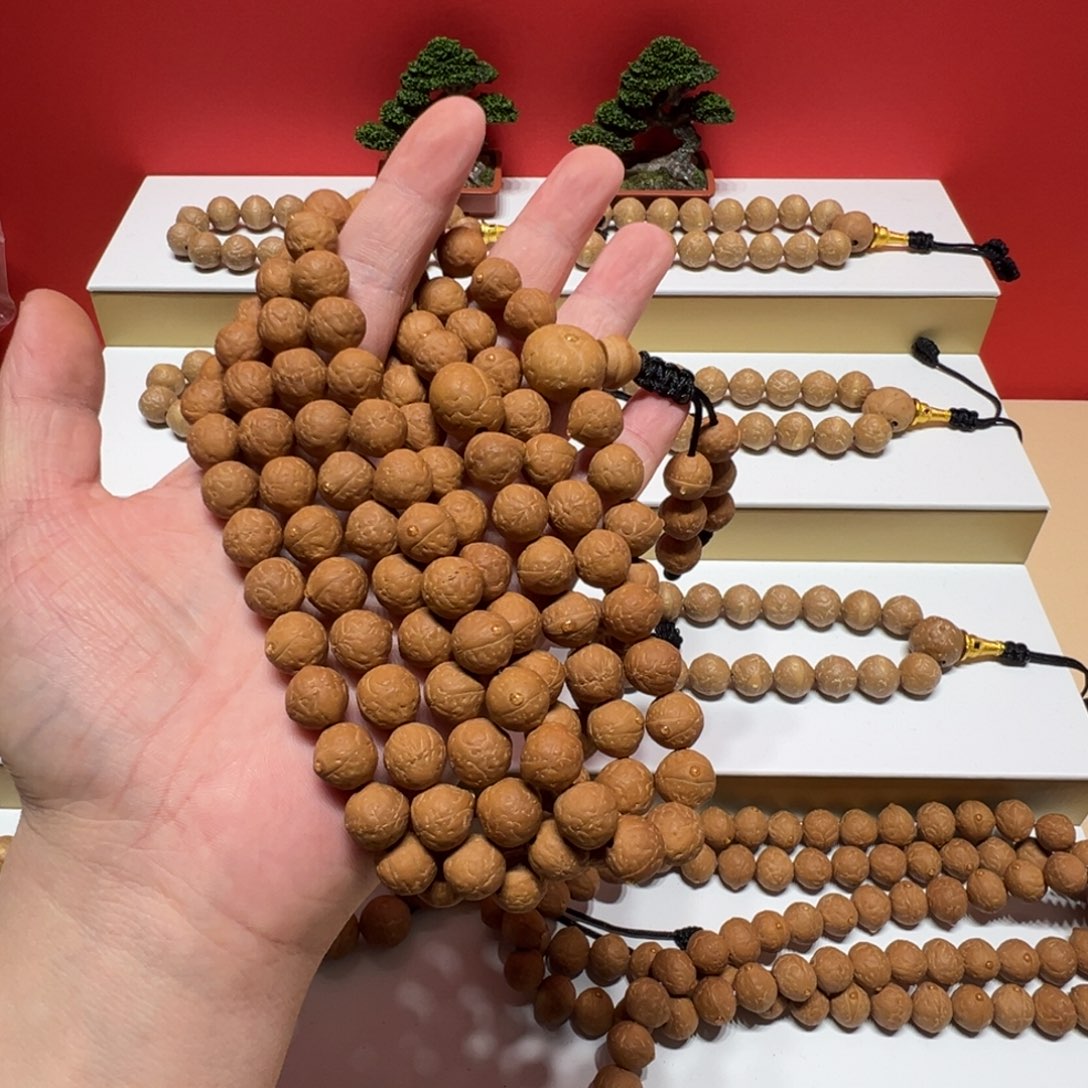 假***面手串凤眼菩提10.5mm凤眼菩提108颗