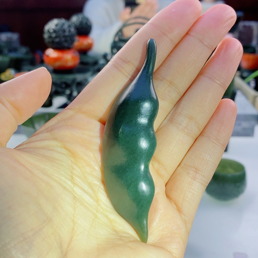 和田玉（青玉）挂件未镶嵌