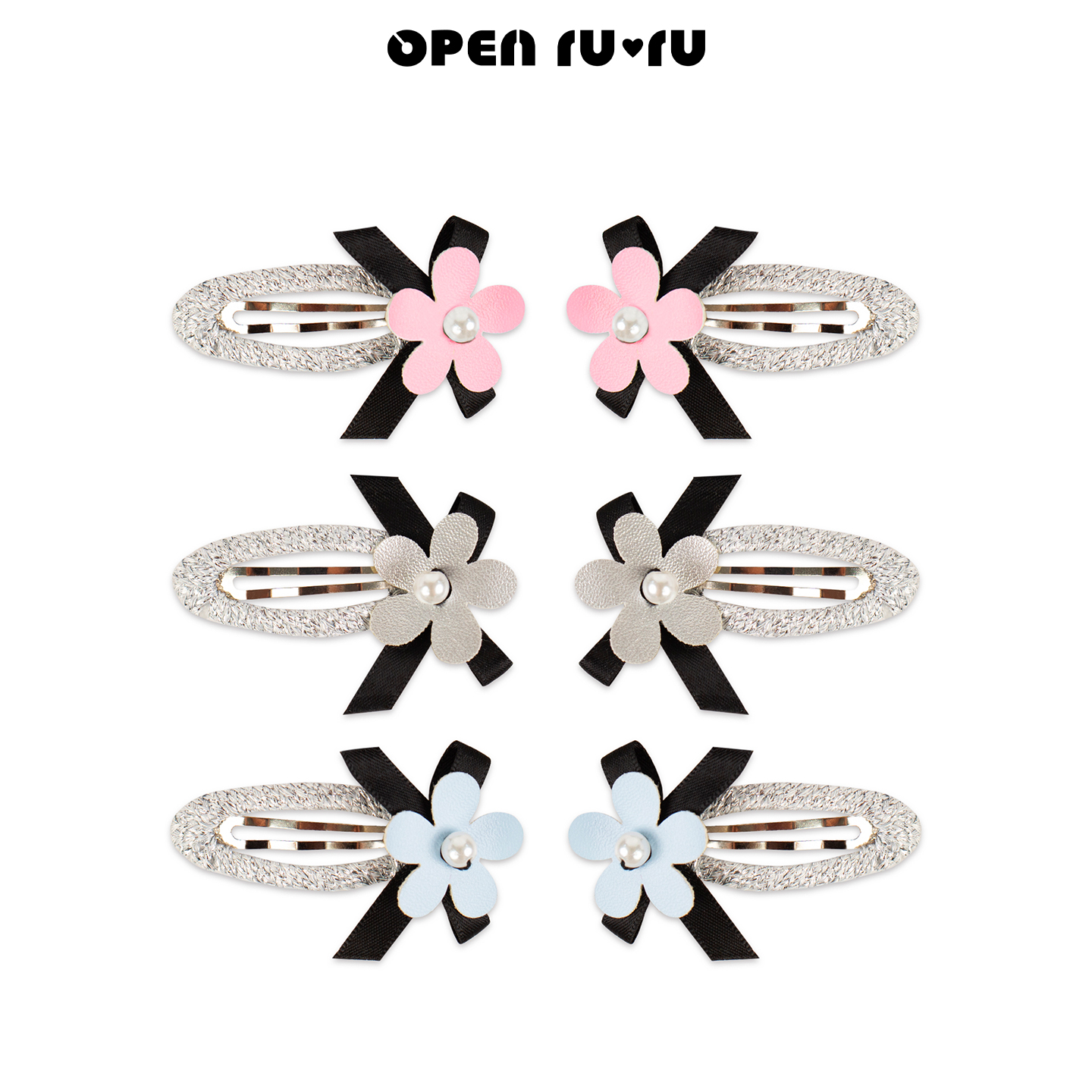 Opennunu女童花朵BB夹可爱侧边刘海夹chao萌小夹子头饰发饰