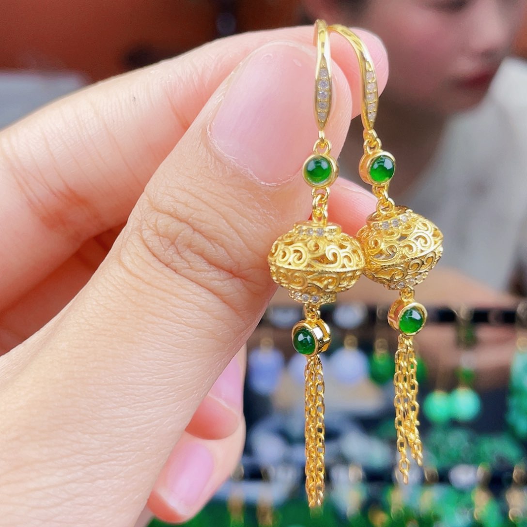 翡翠银S925镶嵌颈饰