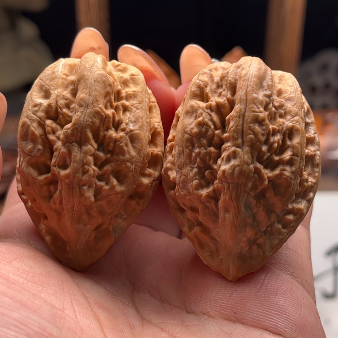 文玩核桃把件关东木子家楸大胖100花