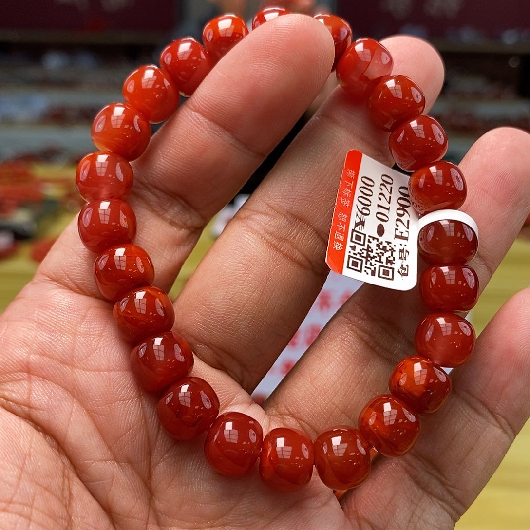 南红玛瑙南红手串9mm+多样性发一未镶嵌