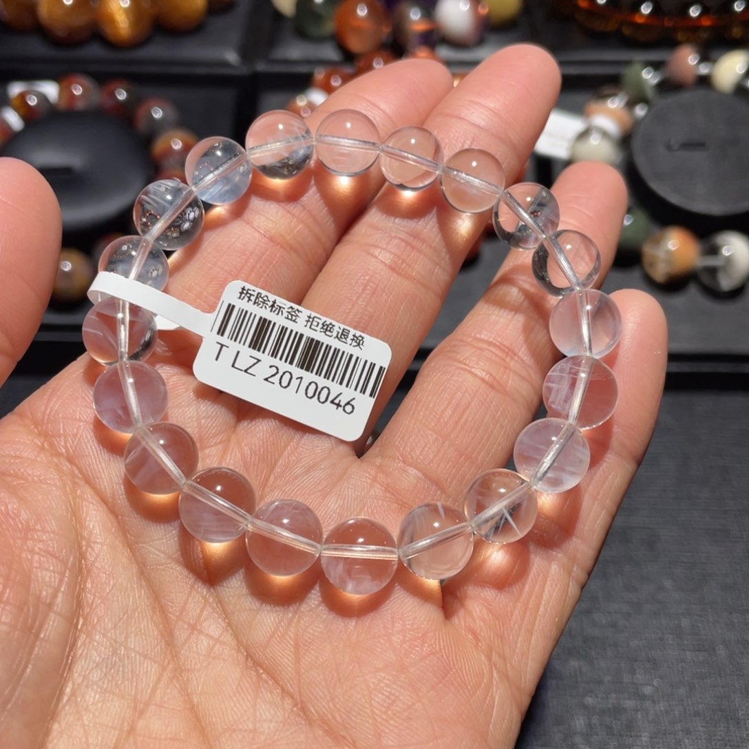 手链未镶嵌水晶蓝针手链10mm左右