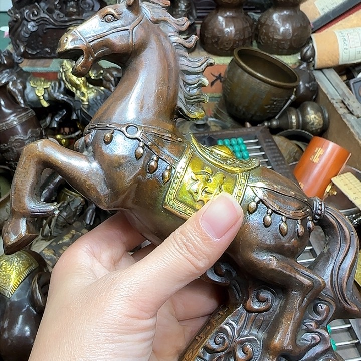 白*林铜材质文玩客厅家具摆件