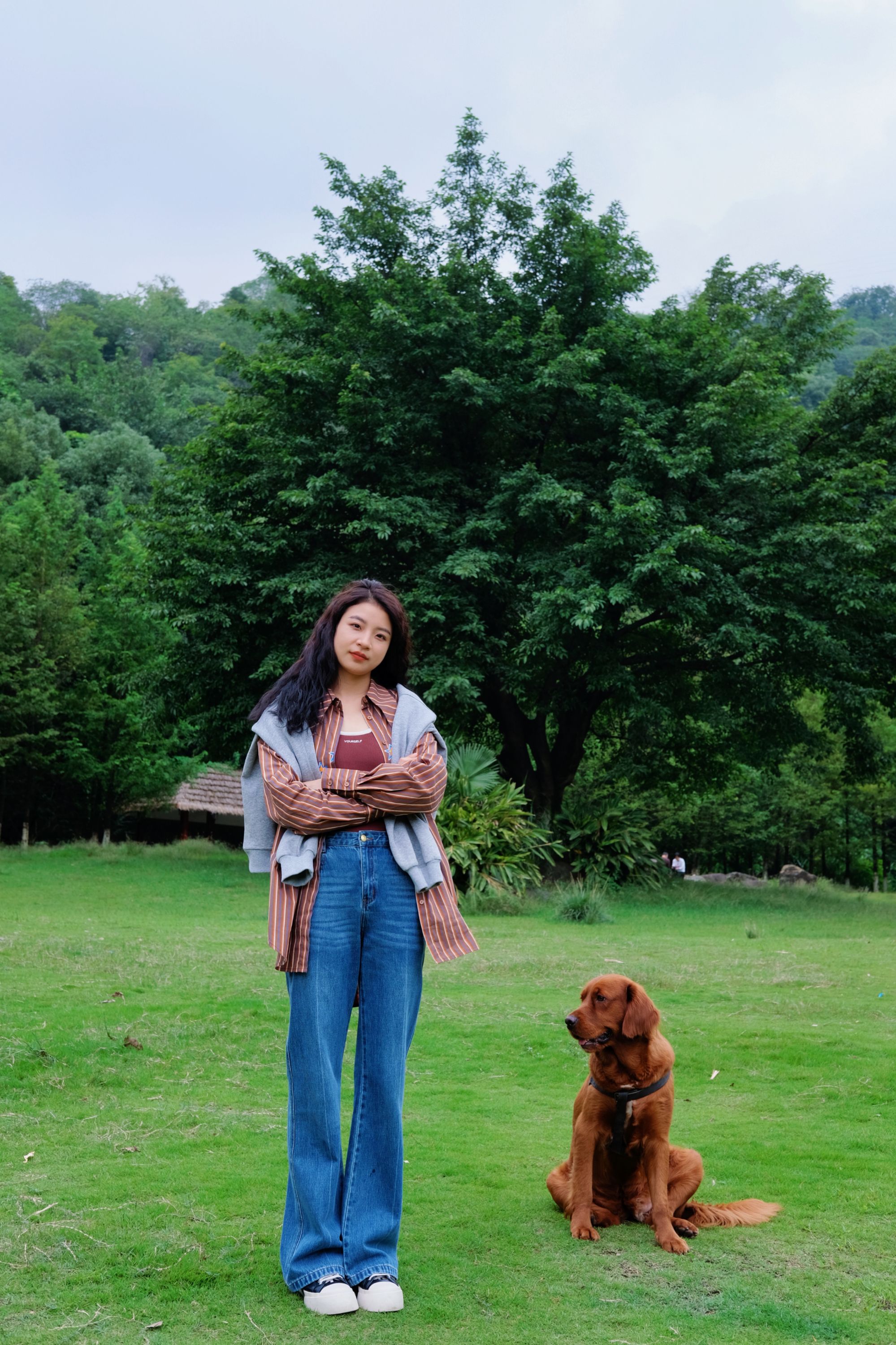 OCKKJ 时尚高腰蓝色牛仔裤 SSTQK025