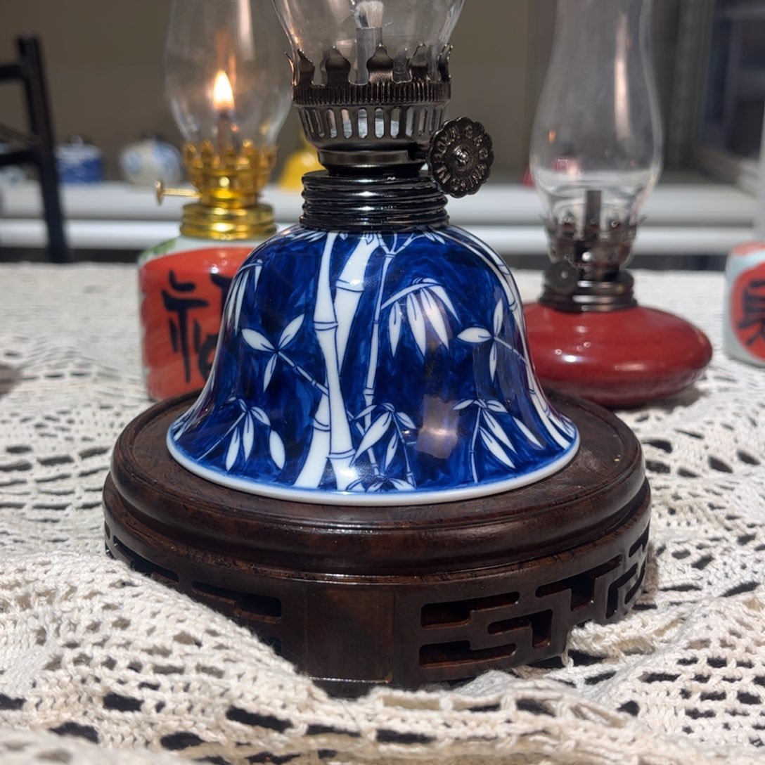 摆件景德镇陶瓷香薰灯