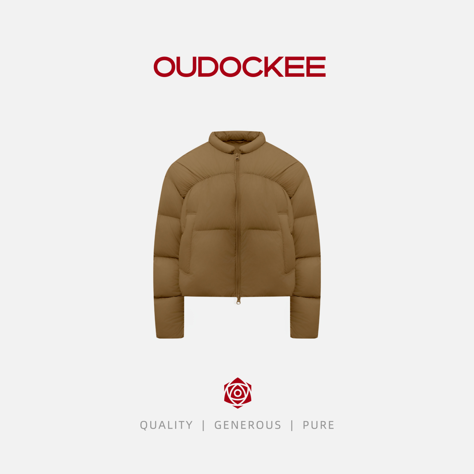 OUDOCKEE 鸥鸥【南瓜羽绒】韩系立领设计感洋气短版羽绒服 62008