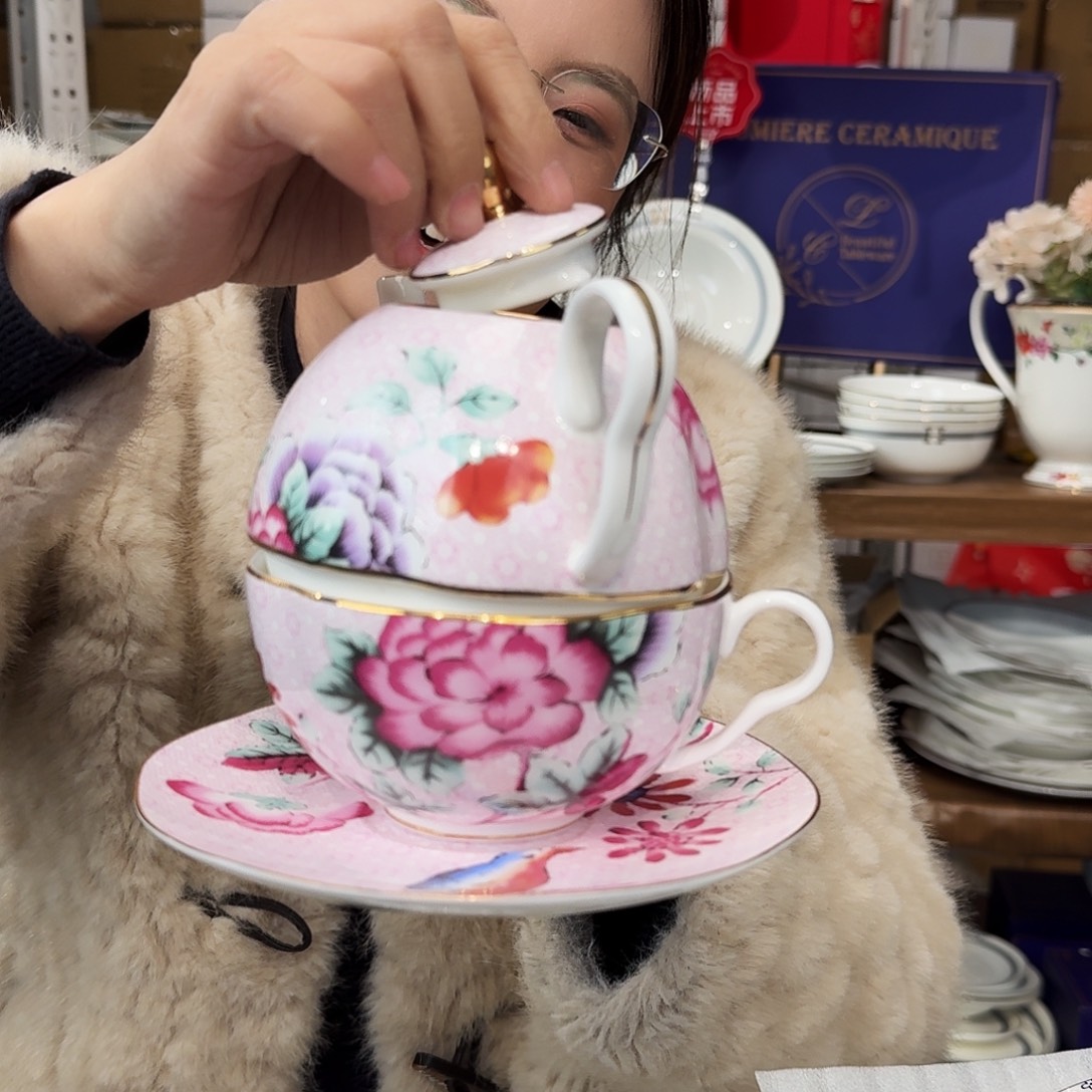 骨瓷一人壶高骨一套