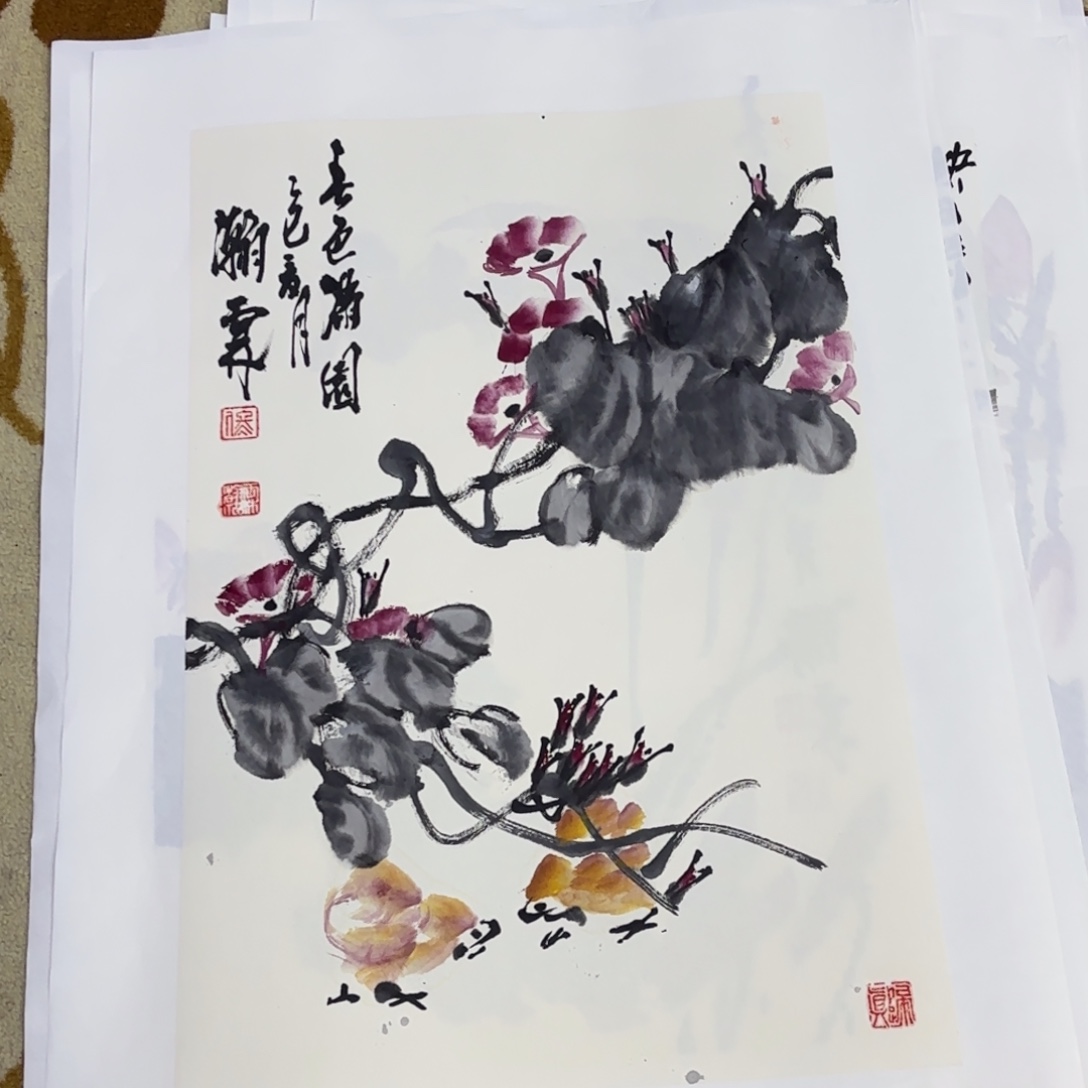 国画国画老师作品刘