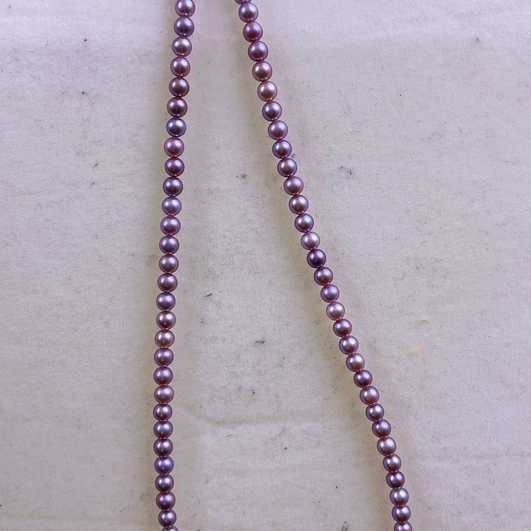 淡水珍珠银S925镶嵌颈饰