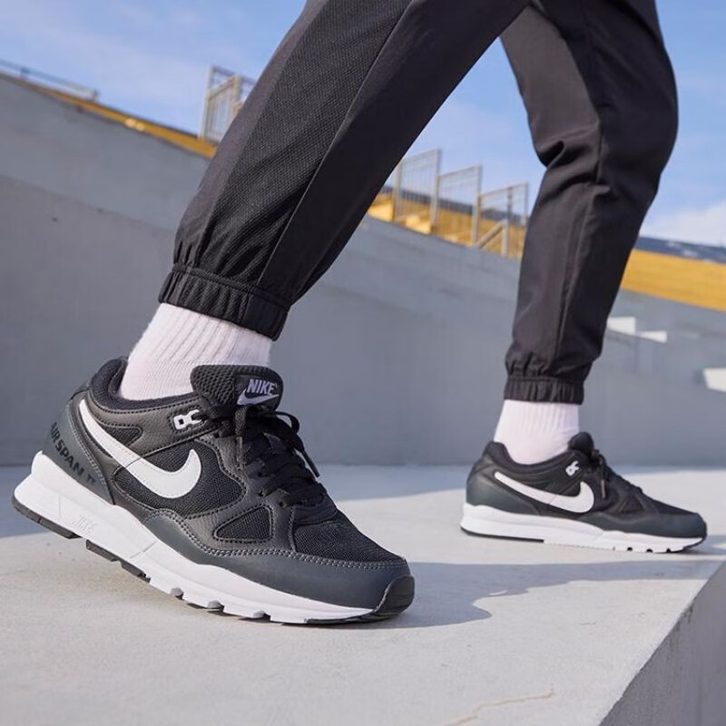 NIKE耐克男鞋运动鞋AIR SPAN II轻便跑步鞋休闲鞋AH8047-008