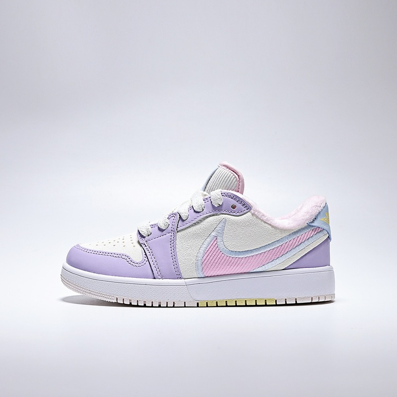 NIKE/耐克AJ1紫色渐变透气篮球鞋（GS)IM6668-161