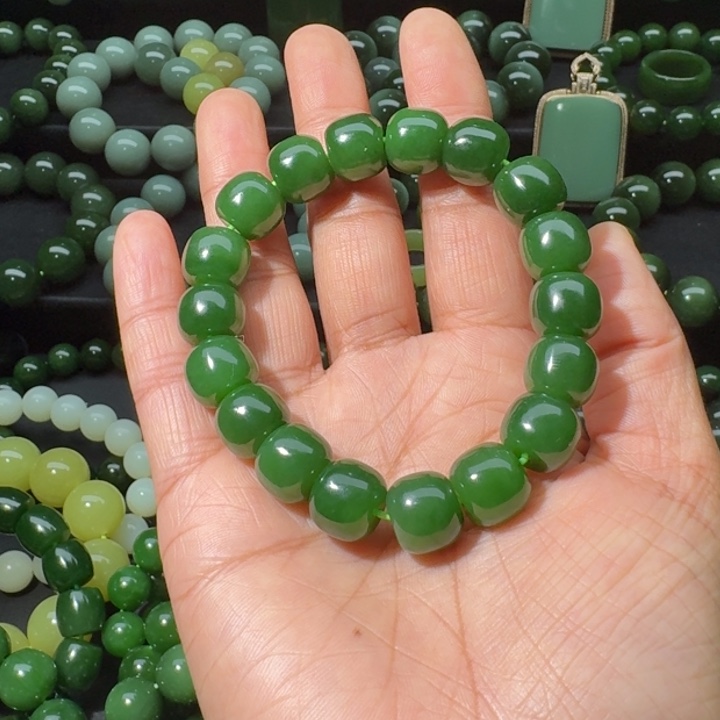 和田玉（碧玉）手串未镶嵌