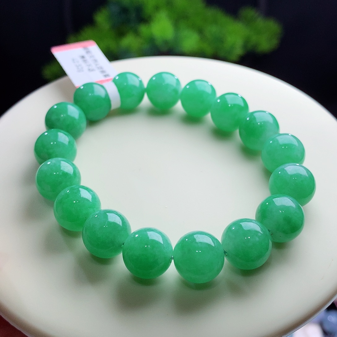 未镶嵌手串翡翠卡11+mm