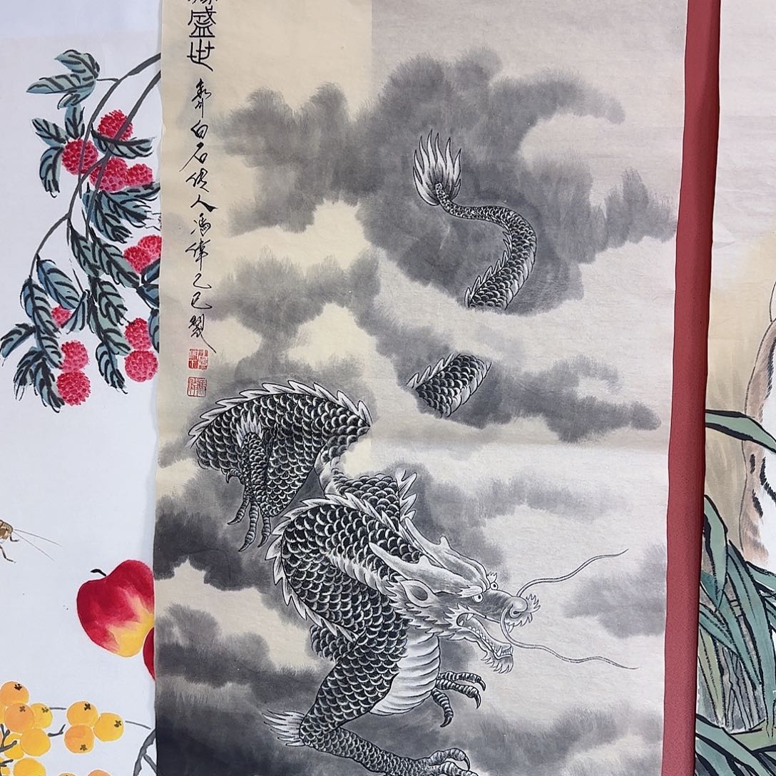 国画冯伟老师手绘作品 